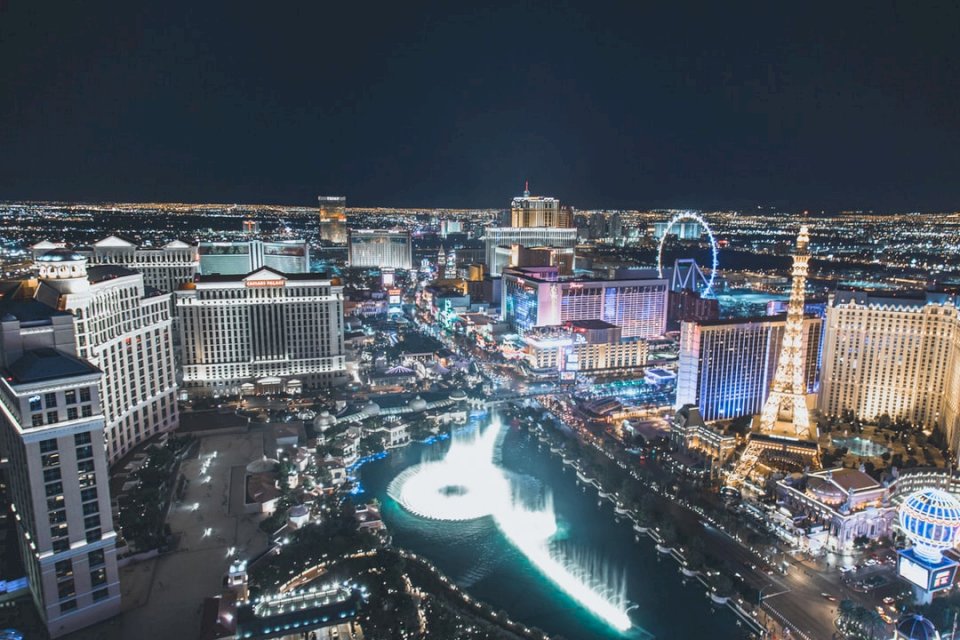 Las Vegas nocą puzzle online