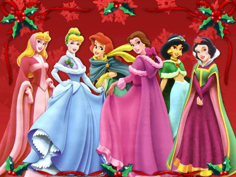 Święta księżniczek Disneya puzzle online