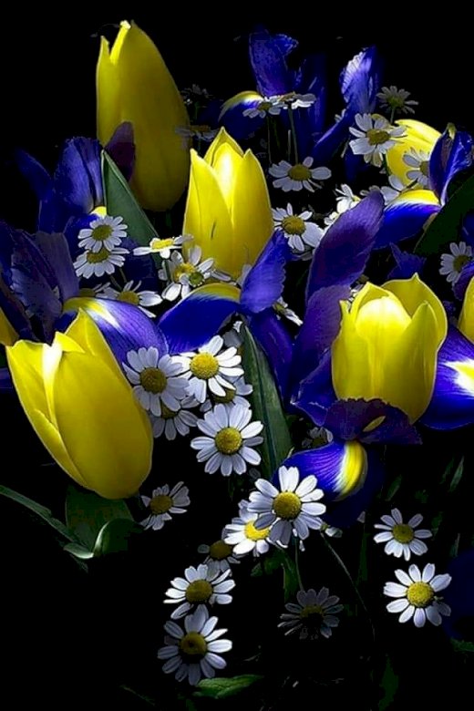 Piękny bukiet kwiatów które lubię puzzle online