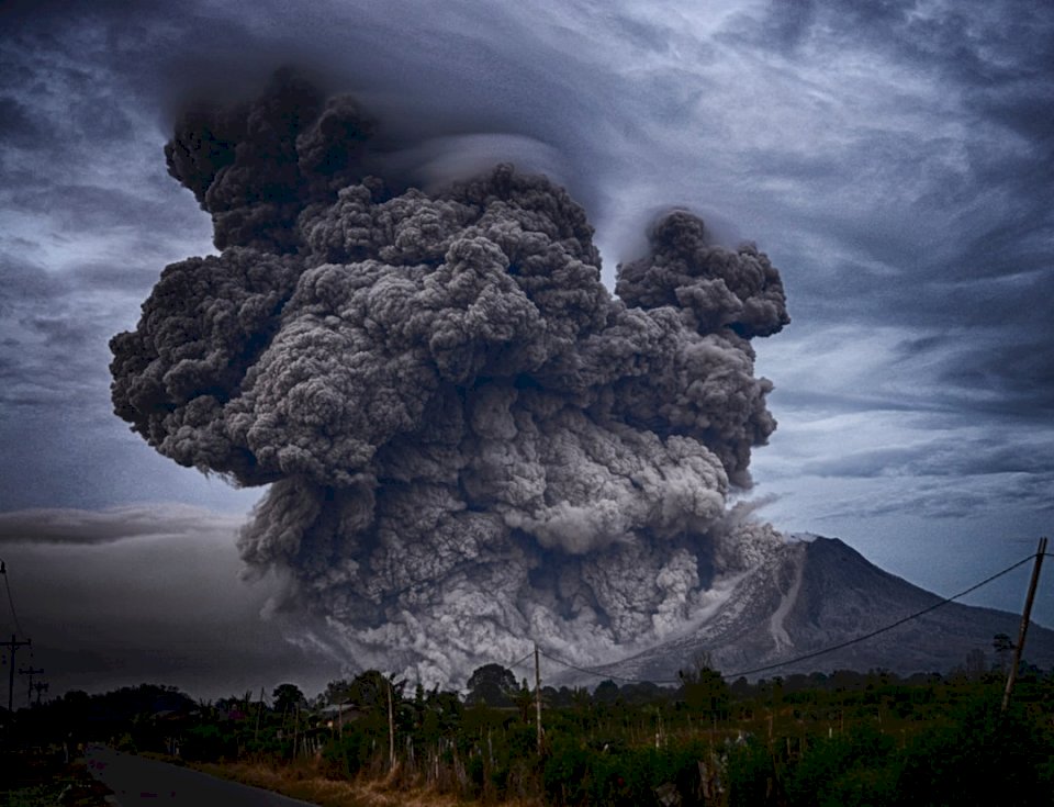 Chmura pyłu wulkanicznego puzzle online