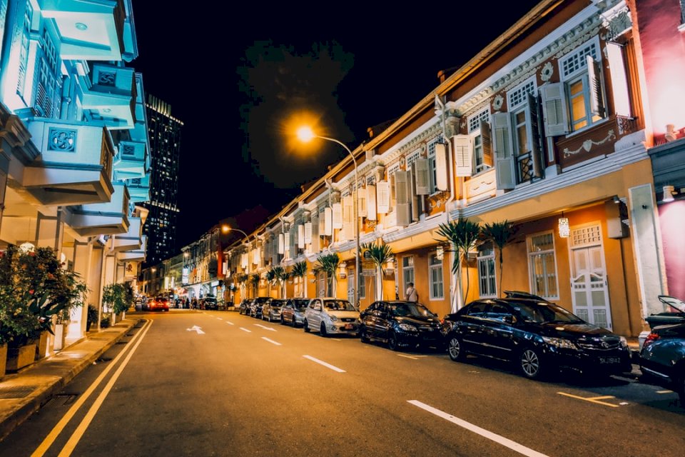 Singapore Road w nocy puzzle online