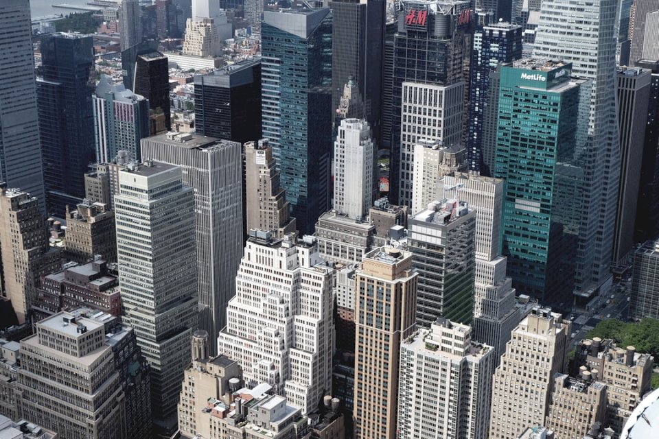 Budynki Nowego Jorku, ptaki puzzle online