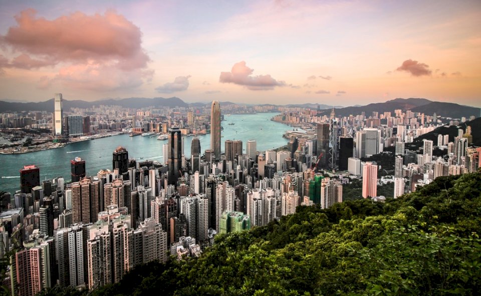 Widok na panoramę Hongkongu od puzzle online