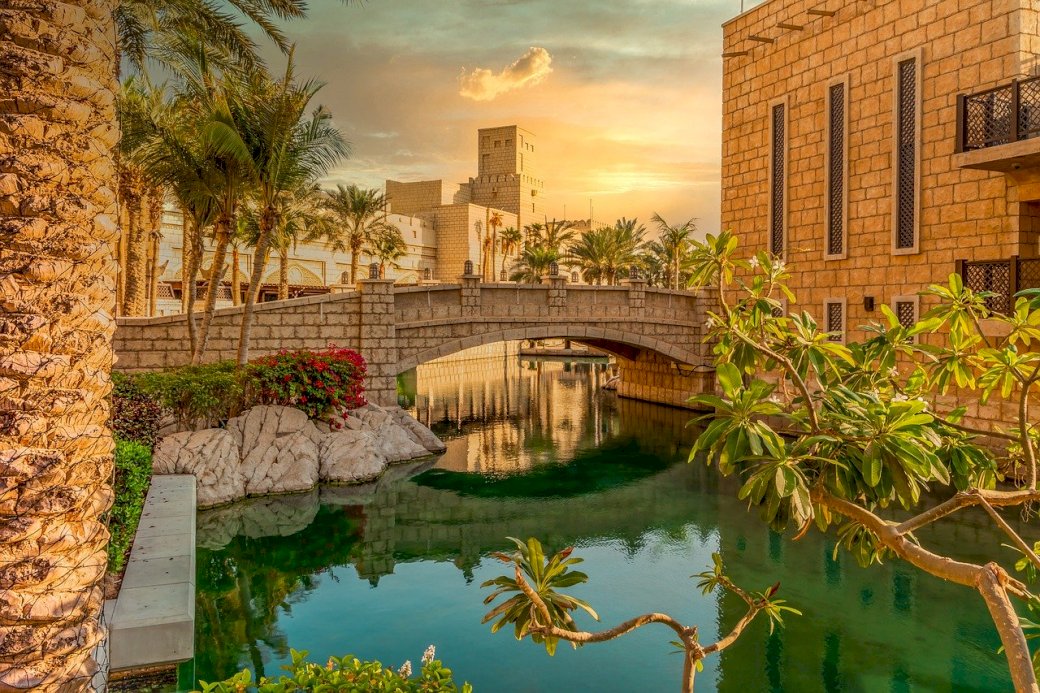 Krajobraz Dubaj puzzle online