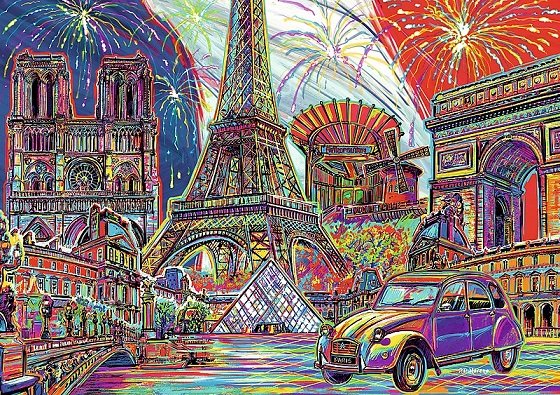 Kolory Paryża. puzzle online