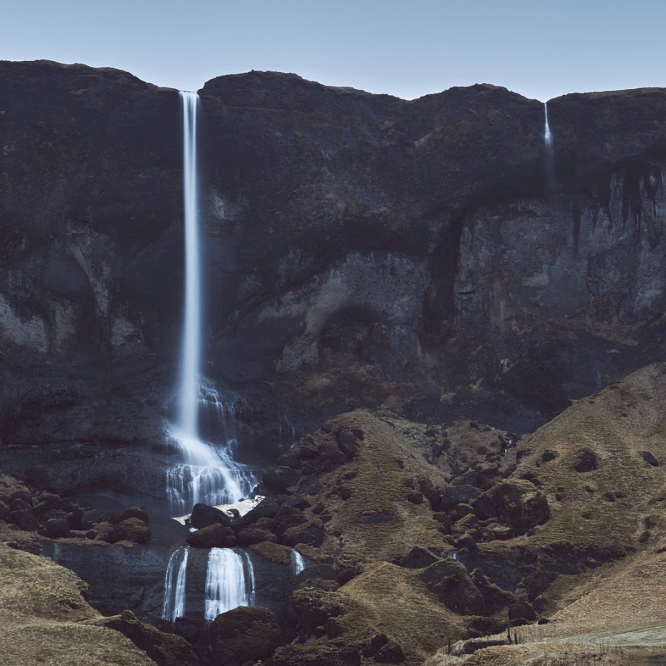 Południowa Islandia - wodospad puzzle online