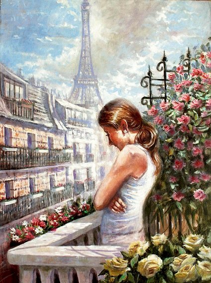 Na paryskim balkonie. puzzle online