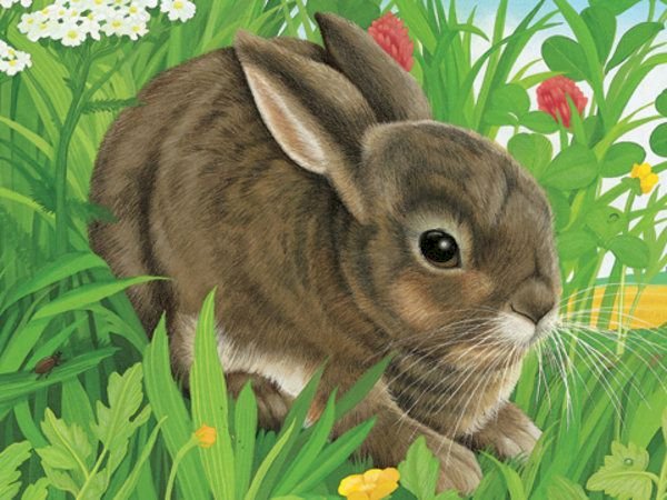 Wielkanocny królik. puzzle online