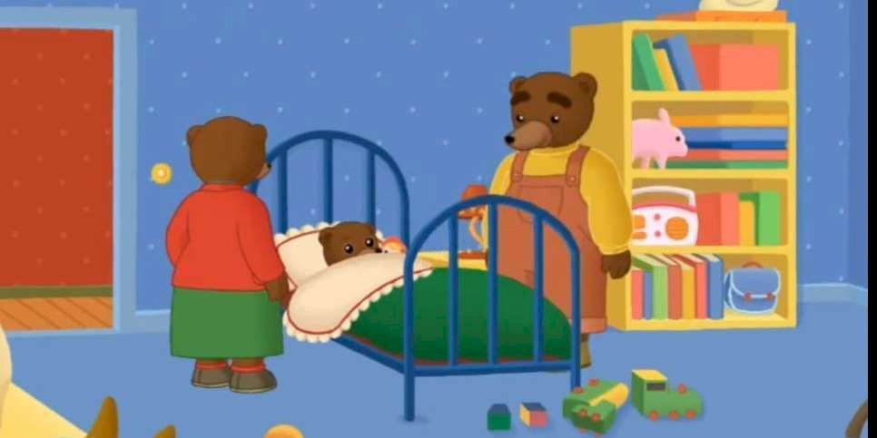 Mały niedźwiedź brunatny idzie spać puzzle online