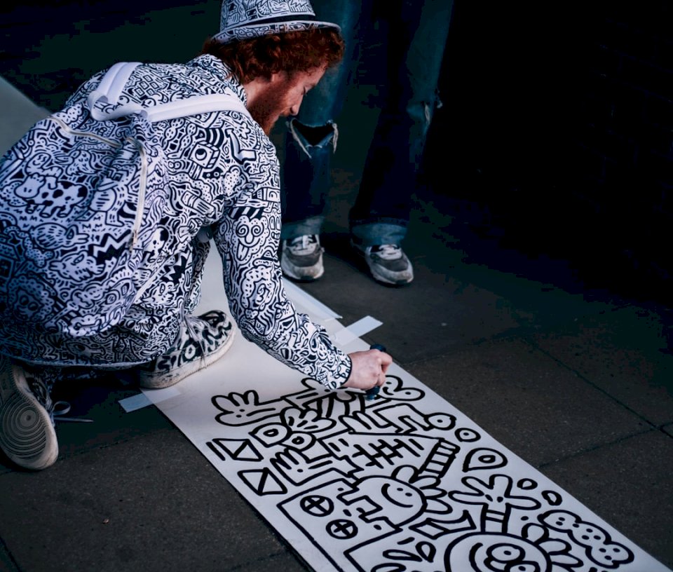 Artysta uliczny puzzle online