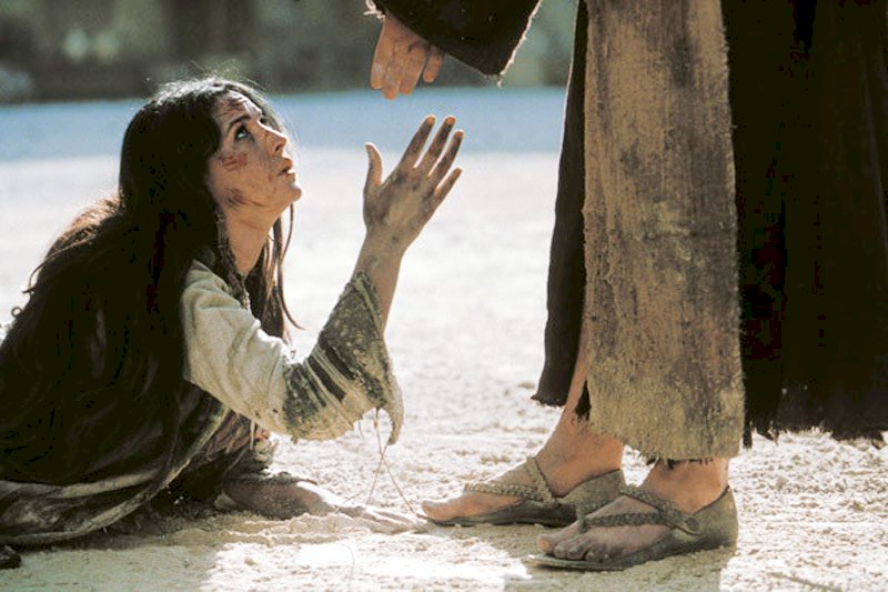 Jezus przebacza grzechy kobiecie puzzle online