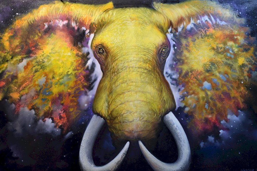 słoń namalowany przez Thai puzzle online