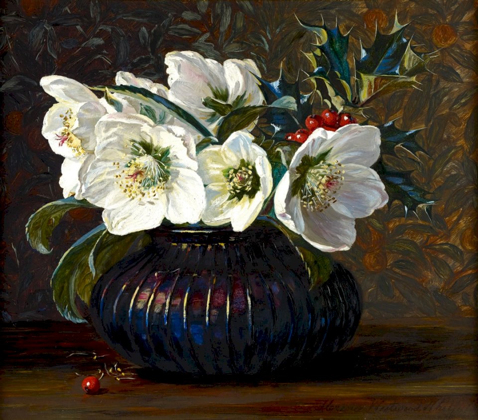 Christmas Roses, 1880 By puzzle online