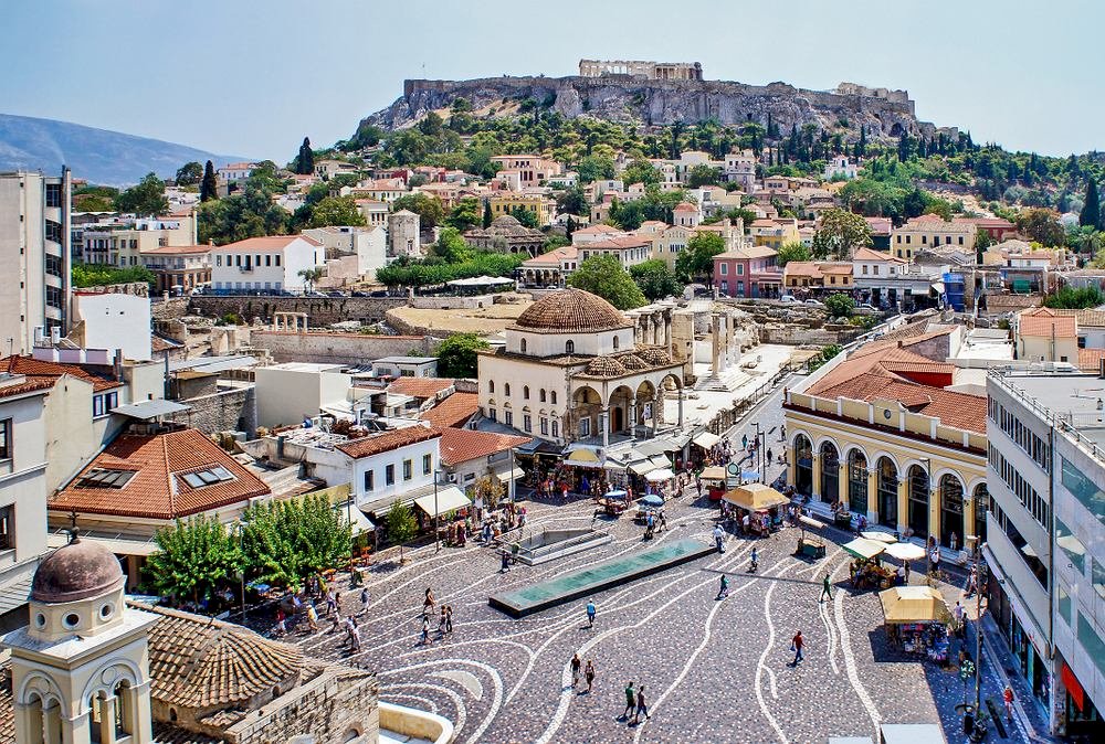 Piekne miasteczko greckie puzzle online