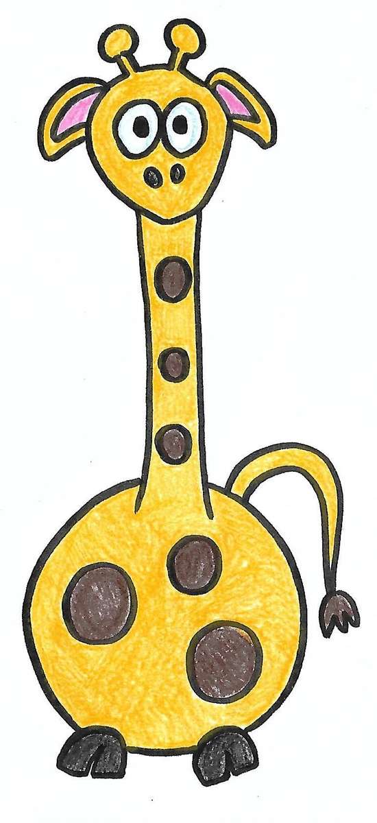 Lange hoge giraf puzzel