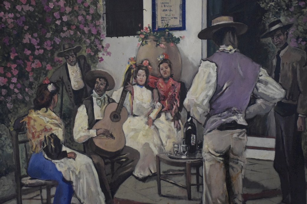 malowanie flamenco w barze w Maladze puzzle online