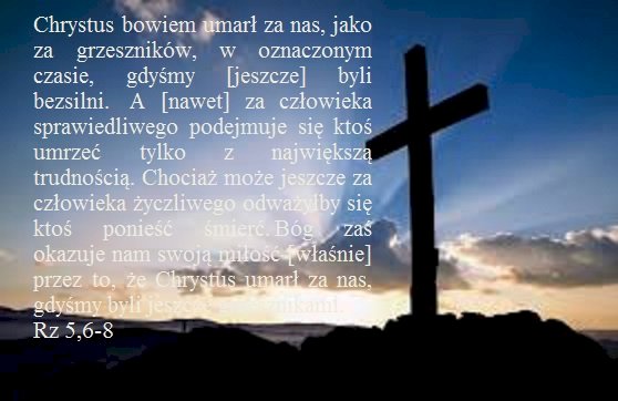 krzyż, cytat z Biblii puzzle online