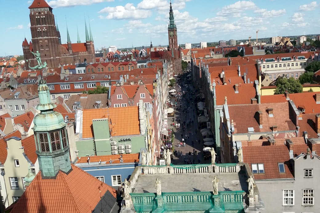 Gdańsk widok z wieży puzzle online