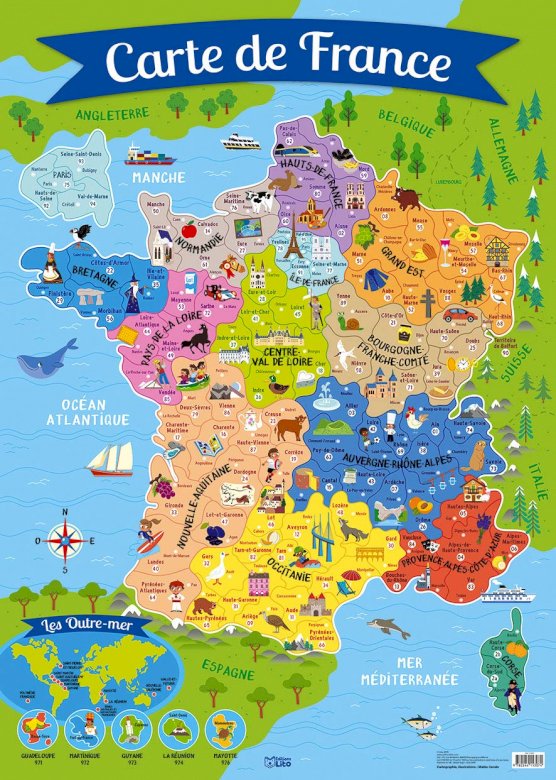 mapa francji puzzle online