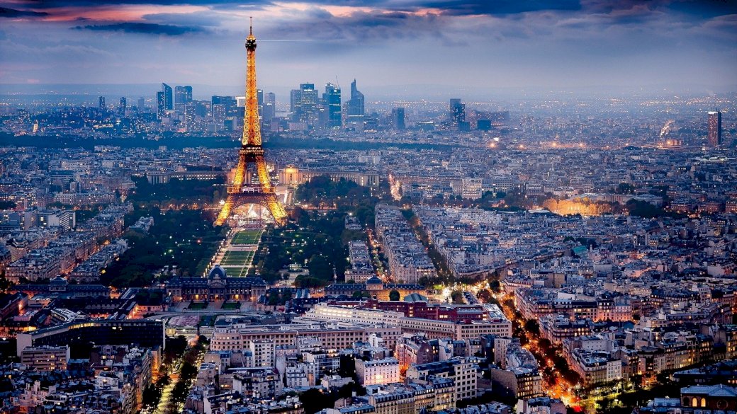 Paryż z wieżą puzzle online