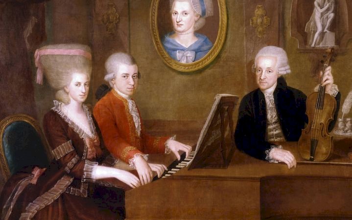 Mozart Familie - rodzina Mozarta Koncert puzzle online