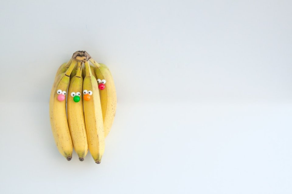Kilka zabawnych bananów puzzle online