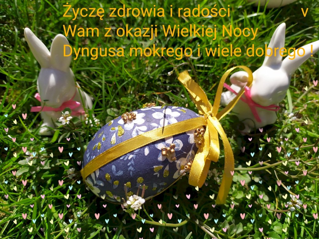 Wielkanocne życzenia puzzle online