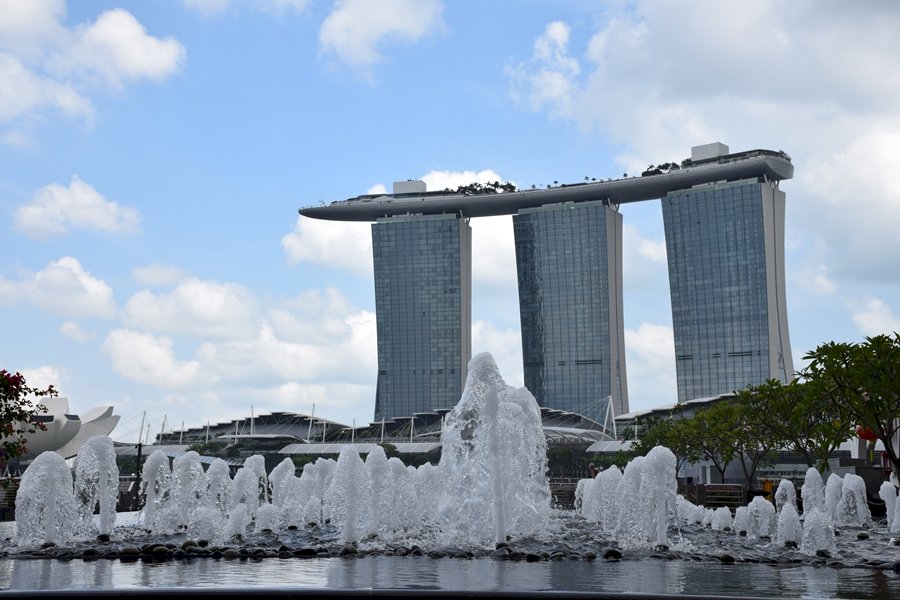 panoramiczny widok na singapur puzzle online