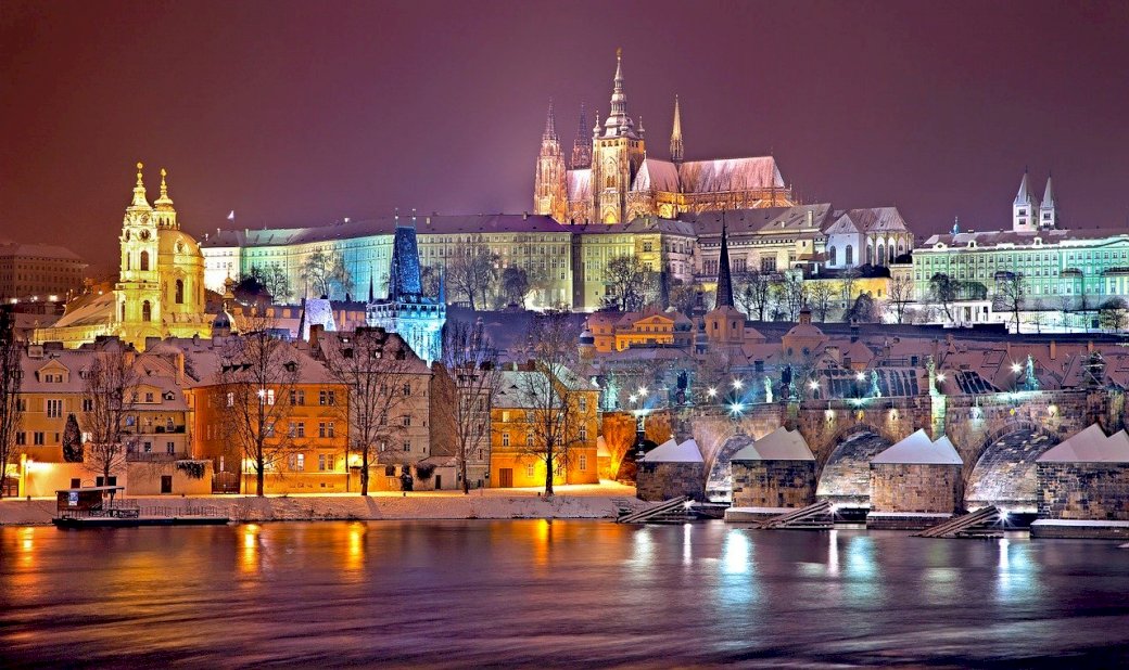 Piękny krajobraz Pragi puzzle online