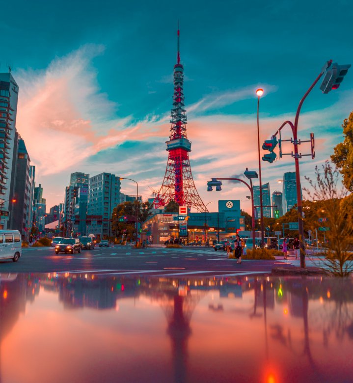 Tokyo Tower, Japonia puzzle online