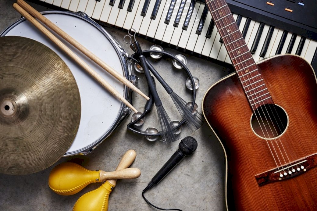 Instrumenty muzyczne puzzle online
