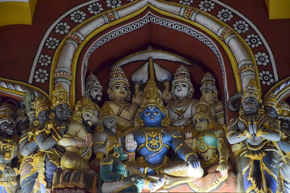Świątynia hinduska w południowych Indiach puzzle online