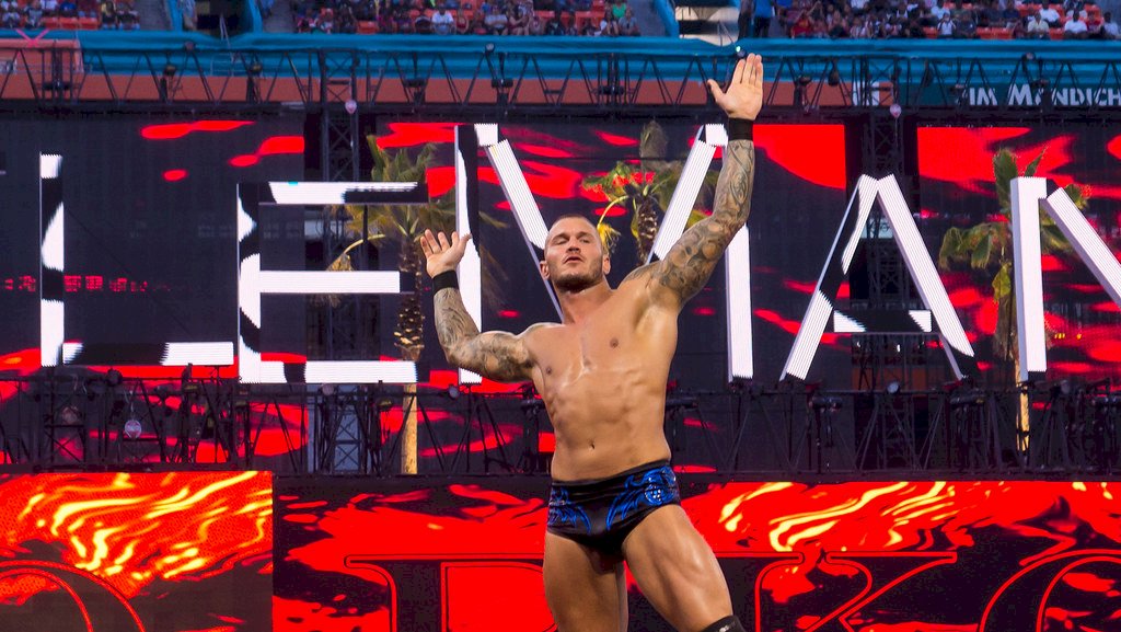 Randy Orton vid wrestlemania pussel