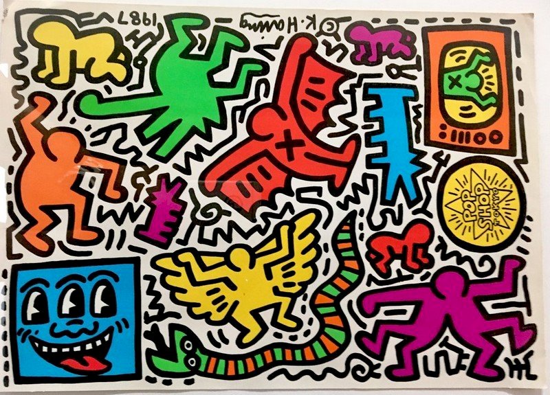 Sklep z popem Keitha Haringa Tokio puzzle online