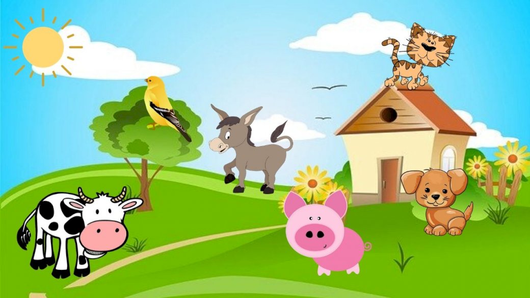 Farm animals puzzle online