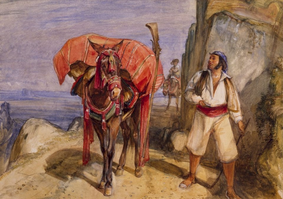 Mule and Muleteer, 1832-1834 puzzle online