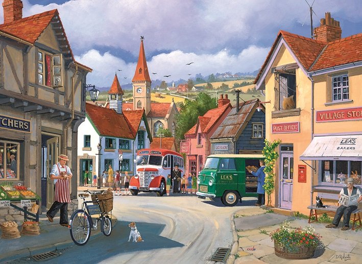 Town. jigsaw puzzle