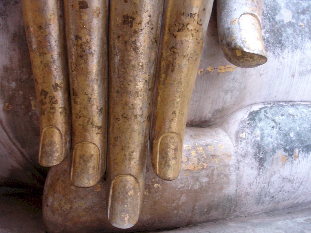 Sukhotai Boeddha's hand puzzel