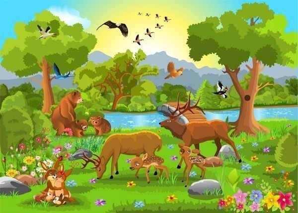 las dla dzieci z przedszkola puzzle online