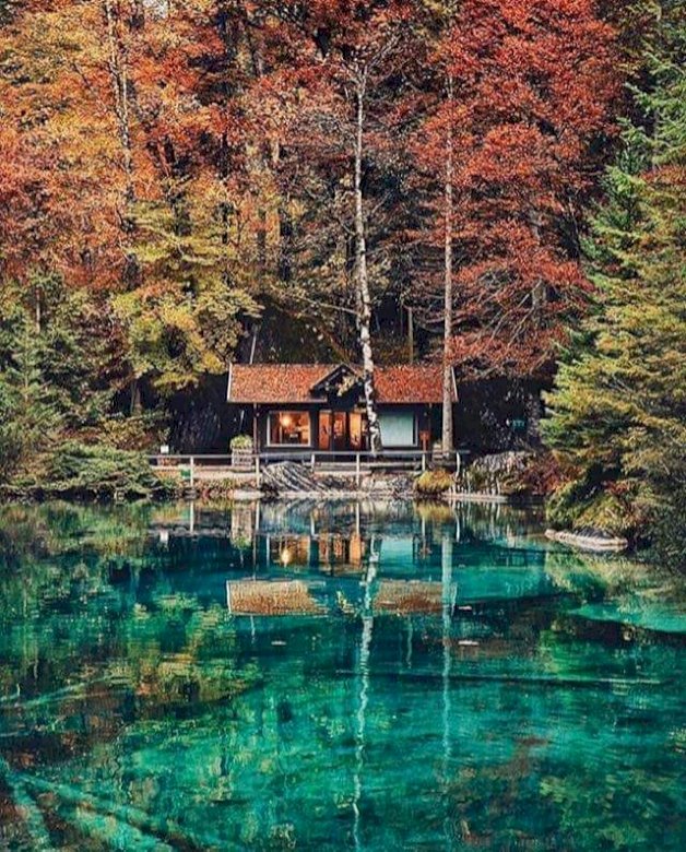 Małe piękne jeziorko, Szwajcaria puzzle online