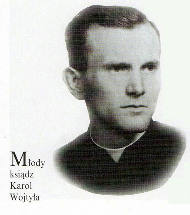 młody kapłan Karol Wojtyła puzzle online