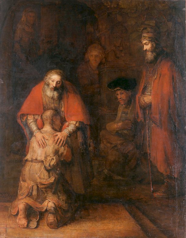 Powrót syna marnotrawnego (Rembrandt) puzzle online