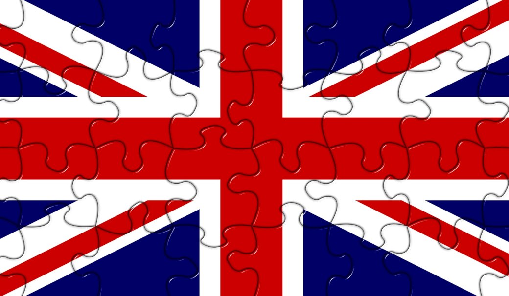 Englische Flagge Puzzle