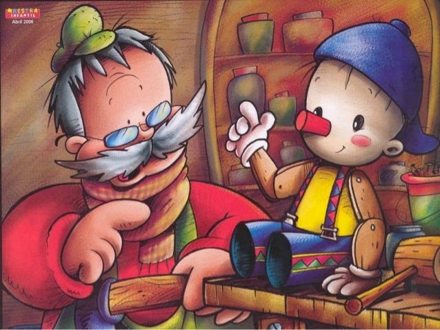Scena z opowieści Pinokio puzzle online
