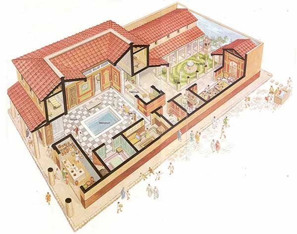 plan domu rzymskiego puzzle online