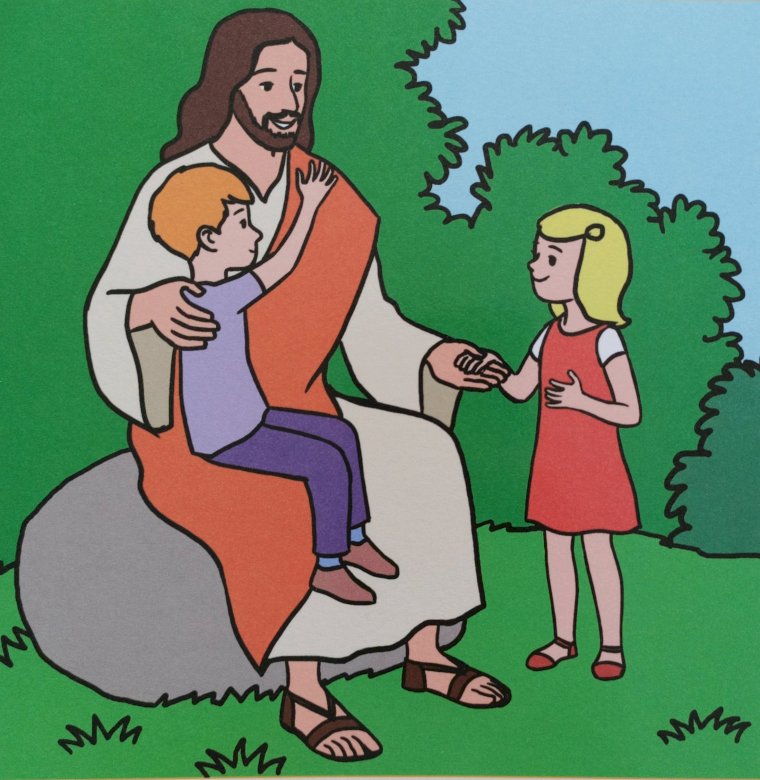 Jezus słucha ludzi puzzle online
