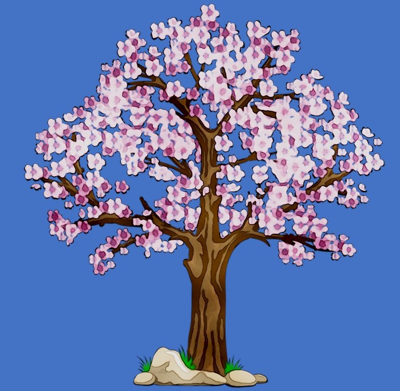 wiśniowe drzewo puzzle online