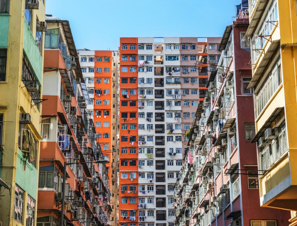 Kolorowe budynki, Hongkong puzzle online