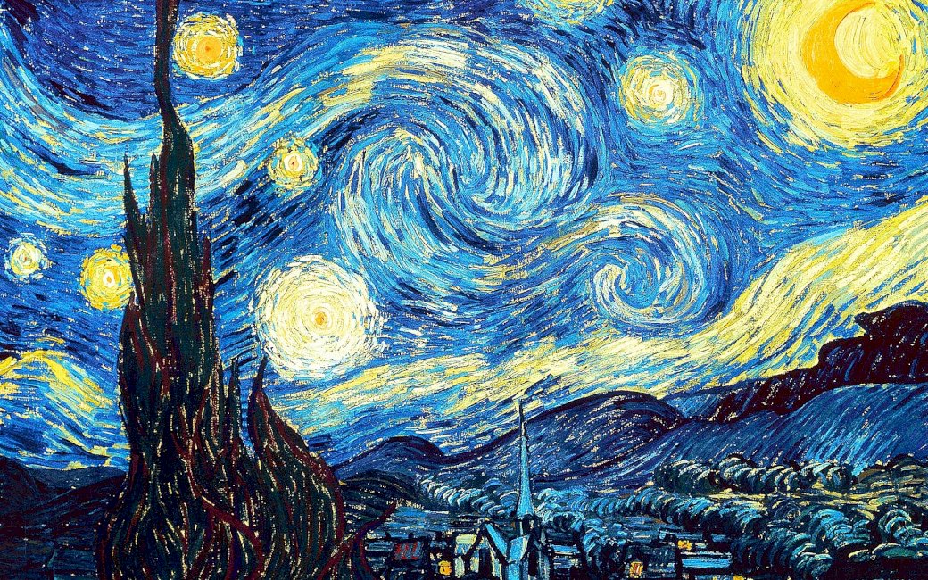 Gwiaździsta noc - Vincent van Gogh puzzle online