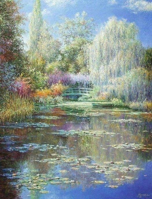 Malarstwo Monet Pond puzzle online